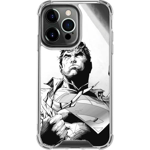 DC Comics Superman Unchained #1 SD Comic Con Variant Cover New 52 Art by Jim Lee iPhone 14 Pro Clear Case